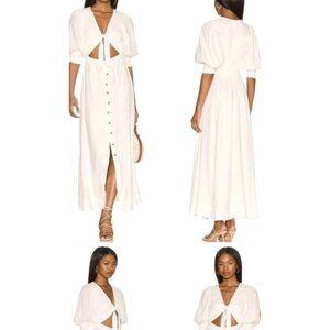 Free People White Maxi Dress